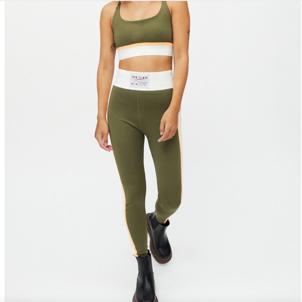 Adam Selman Army Green pant Leggings Size XS